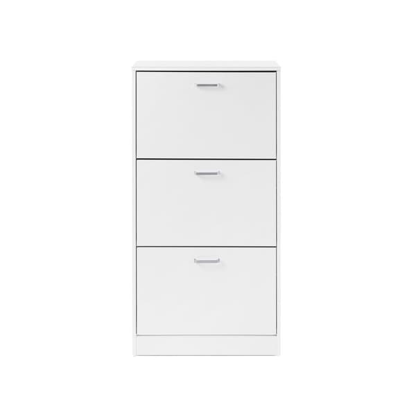 Skoskab - 3 ventiler - 60 x 120 x 24 cm - Hvid