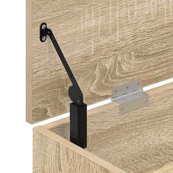 vidaXL Skobenk sonoma eik 102x30,5x45 cm konstruert tre