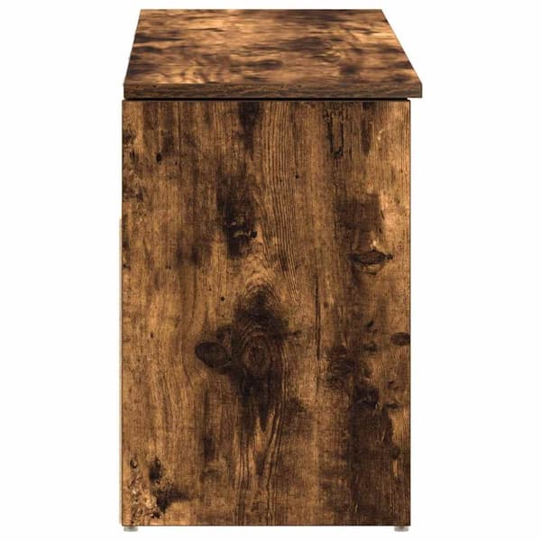 vidaXL Skobenk røkt eik 102x30,5x45 cm konstruert tre