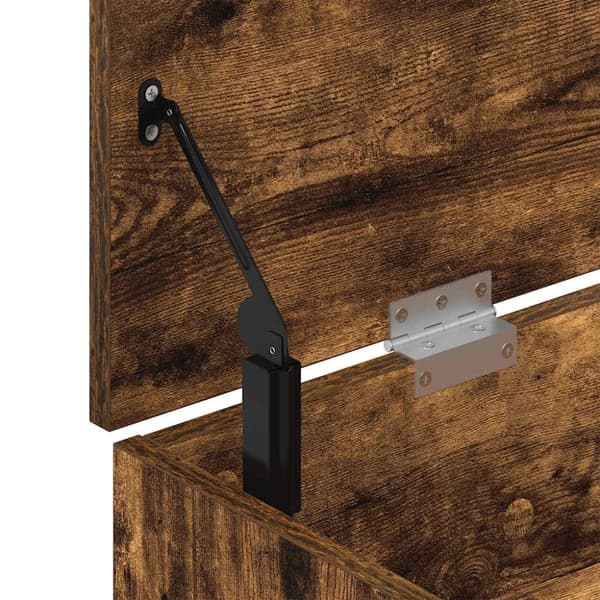 vidaXL Skobenk røkt eik 102x30,5x45 cm konstruert tre