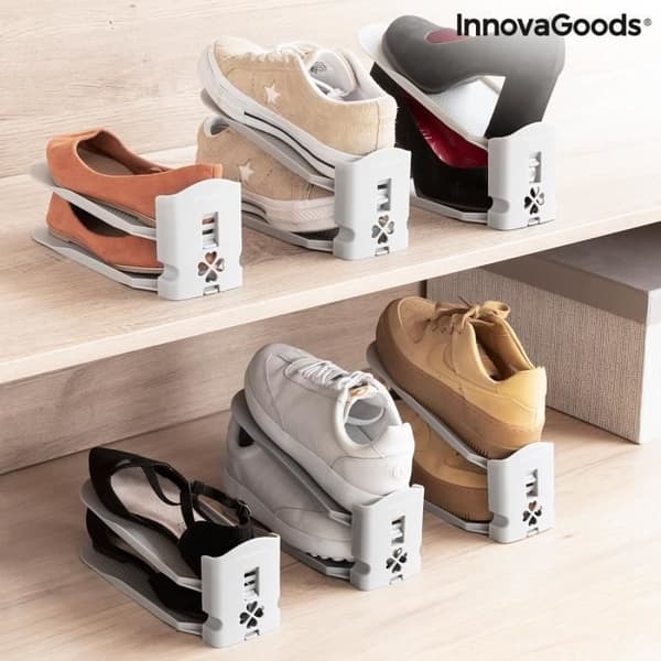 InnovaGoods Sholzzer justerbart skoställ med 6 enheter