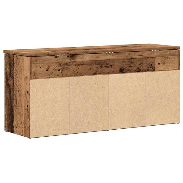 vidaXL Skobänk gammalt trä 102x30,5x45 cm konstruerat trä