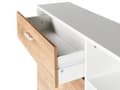 Miniatyrbild 9 av 11: Skoskåp Ljus Konstruerat Trä Vit 2 Fack Låda Öppna Hyllor Förvaringsfack Modern Design Hall