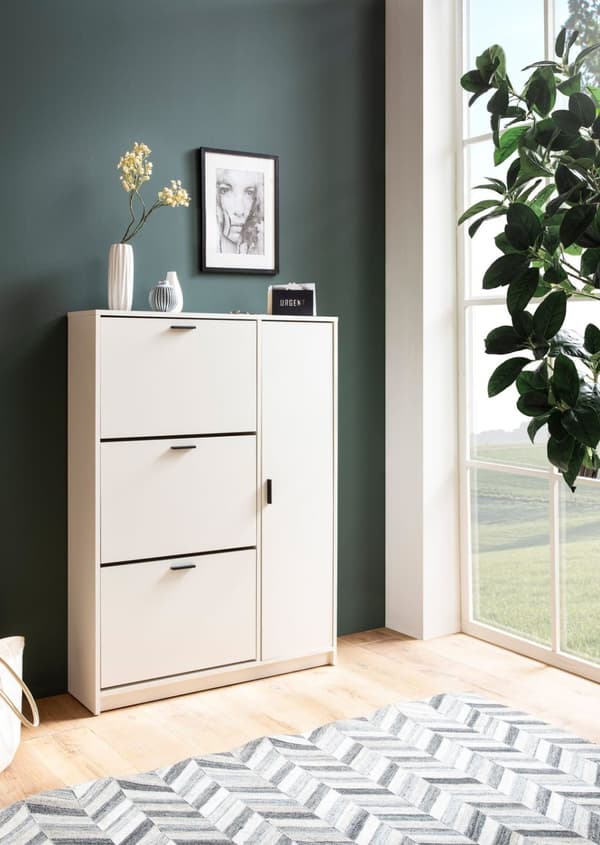 Rootz stort skoskåp - Modern skoförvaring - Entréorganisator - Gott om förvaringsutrymme - 90 cm x 120 cm x 24 cm
