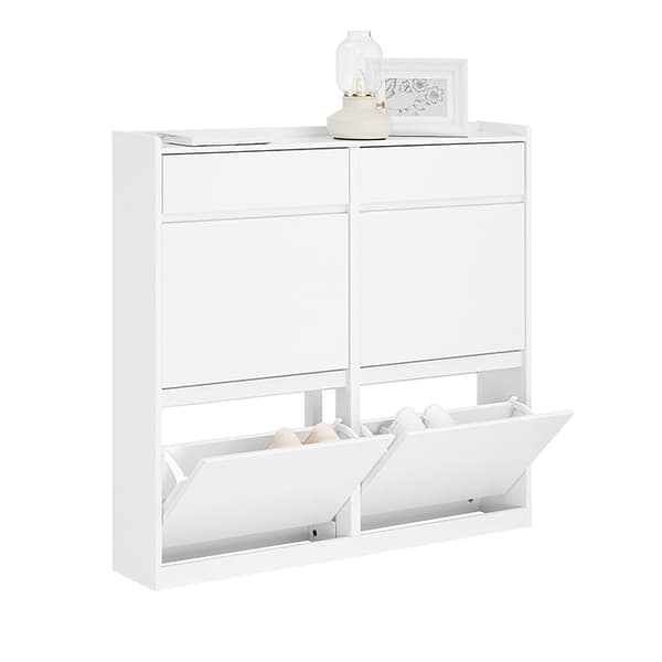 Rootz Skoförvaringsenhet - Skoorganisator - Entréskåp - Utrymmesbesparande design - MDF-material - 98x95x19cm