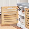 Miniatyrbild 9 av 9: Rootz skoställ med sittdyna - Skoorganisator - Förvaringsskåp - MDF, PB - Utrymmesbesparande - 71cm x 43cm x 35cm