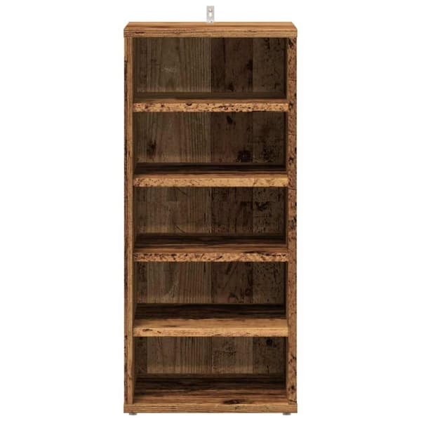 vidaXL Skoskap 2 stk gammelt tre 32x35x70 cm konstruert tre