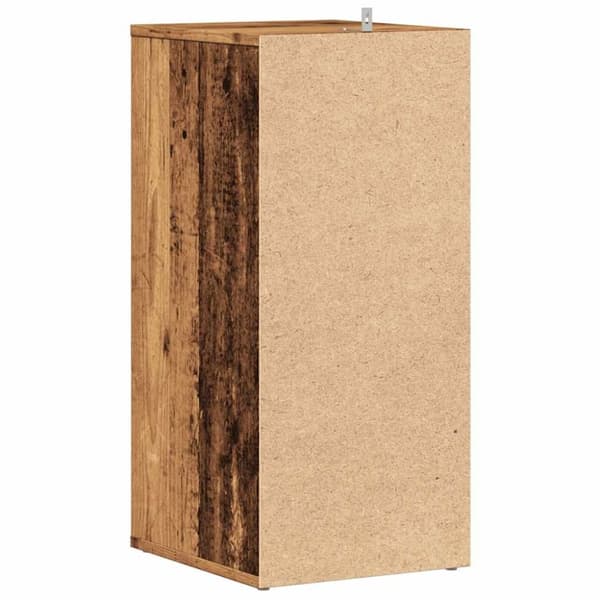 vidaXL Skoskap 2 stk gammelt tre 32x35x70 cm konstruert tre