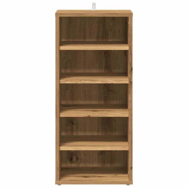 vidaXL Skoskap artisan eik 32x35x70 cm konstruert tre