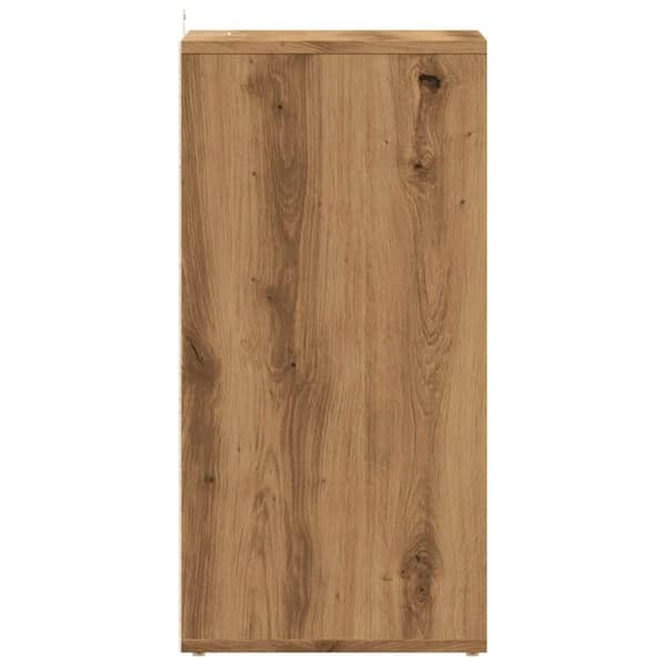 vidaXL Skoskap artisan eik 32x35x70 cm konstruert tre