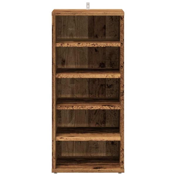 vidaXL skoskab 32x35x70 cm konstrueret træ antikt træ