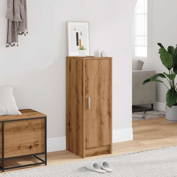 vidaXL Skoskap artisan eik 32x35x92 cm konstruert tre