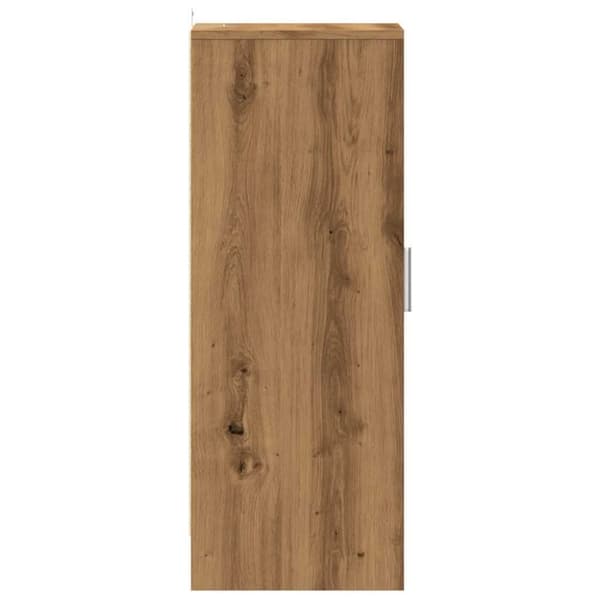 vidaXL Skoskap artisan eik 32x35x92 cm konstruert tre