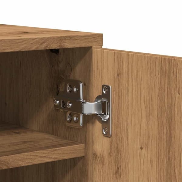 vidaXL Skoskap artisan eik 32x35x92 cm konstruert tre