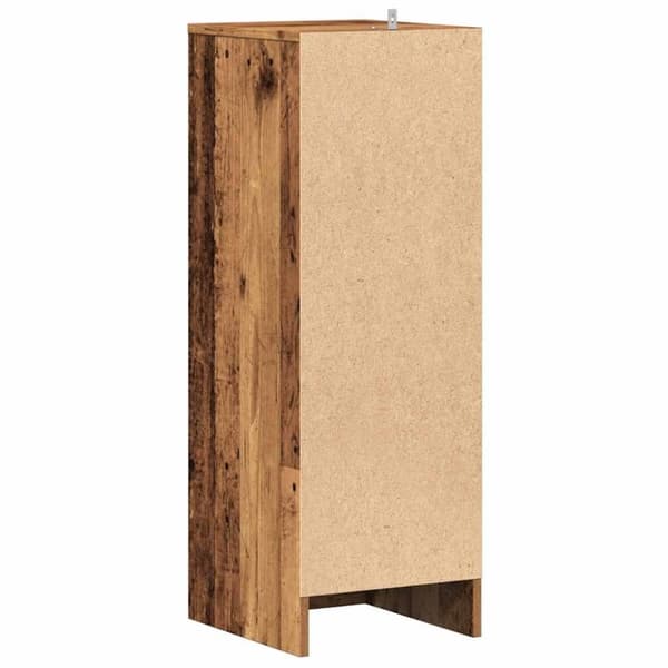 vidaXL Skoskåp gammalt trä 32x35x92 cm konstruerat trä