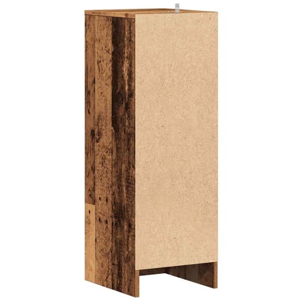 vidaXL Skoskap gammelt tre 32x35x92 cm konstruert tre