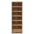 Miniatyrbilde 5 av 11: vidaXL Skoskap artisan eik 32x35x92 cm konstruert tre