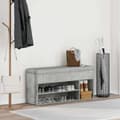 Pikkukuva 4 / 11: vidaXL Kenkäpenkki betoninharmaa 102x30,5x45 cm tekninen puu