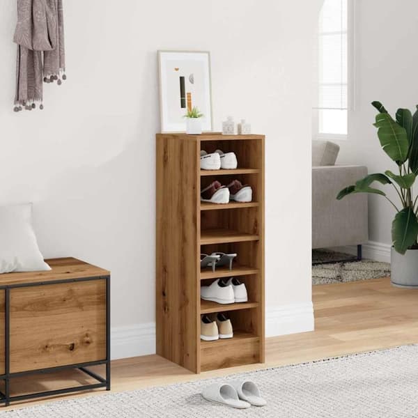 vidaXL skoskab 32x35x92 cm konstrueret træ kunsteg
