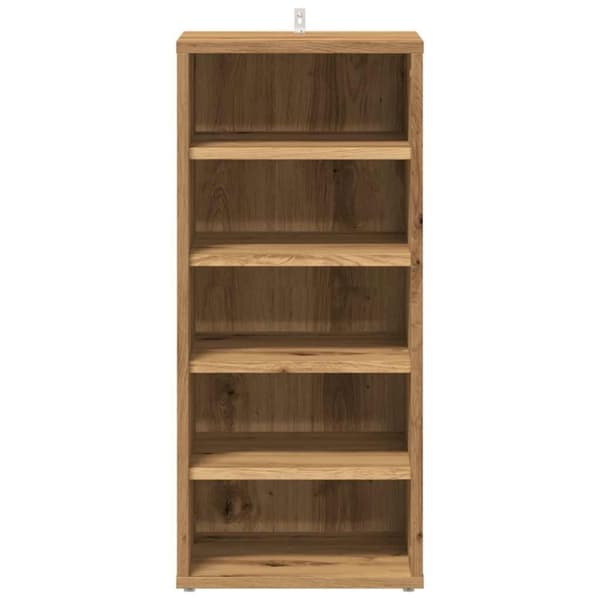 vidaXL Skohyller svart 2 stk artisan eik 32x35x70 cm konstruert tre