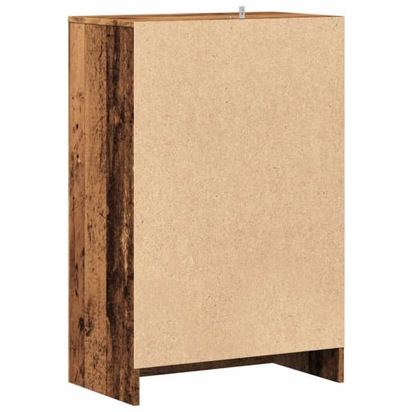 vidaXL Kenkäkaappi vanhaa puuta 60x35x92 cm lastulevy