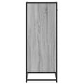 Pikkukuva 6 / 11: vidaXL Kenkäkaappi harmaa Sonoma 75x38x97,5 cm tekninen puu