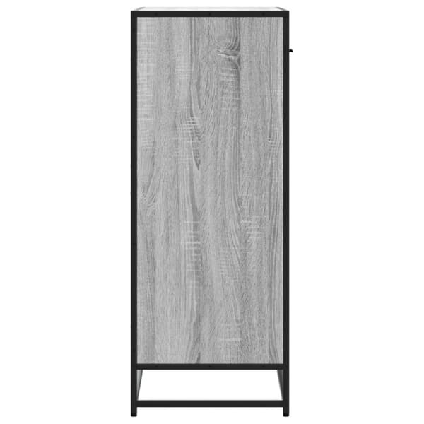 vidaXL Kenkäkaappi harmaa Sonoma 75x38x97,5 cm tekninen puu