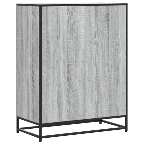 vidaXL Kenkäkaappi harmaa Sonoma 75x38x97,5 cm tekninen puu