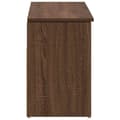 Miniatyrbillede 6 af 11: vidaXL skobænk 102x30,5x45 cm konstrueret træ brun egetræsfarve