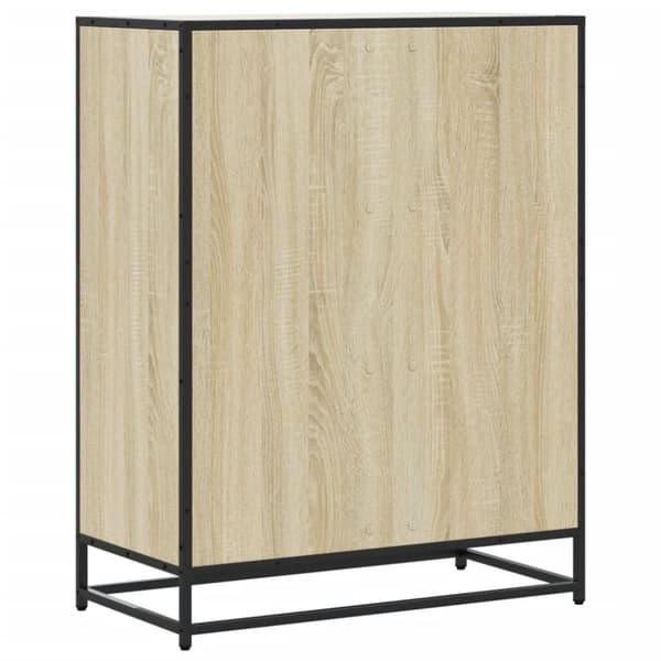vidaXL Kenkäkaappi Sonoma-tammi 75x38x97,5 cm tekninen puu