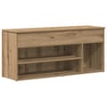 Pikkukuva 3 / 11: vidaXL Kenkäteline artesaani tammi 102x30,5x45 cm tekninen puu