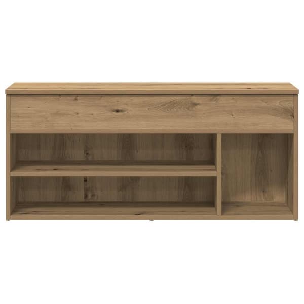 vidaXL Kenkäteline artesaani tammi 102x30,5x45 cm tekninen puu