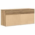 Pikkukuva 7 / 11: vidaXL Kenkäteline artesaani tammi 102x30,5x45 cm tekninen puu