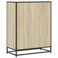 Miniatyrbilde 7 av 11: vidaXL Skoskap sonoma eik 75x38x97,5 cm konstruert tre og metall