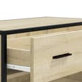 Miniatyrbilde 9 av 11: vidaXL Skoskap sonoma eik 75x38x97,5 cm konstruert tre og metall