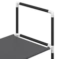 Miniatyrbilde 8 av 11: vidaXL Skostativ 4-lags svart 44x28x77 cm ikke-vevd stoff