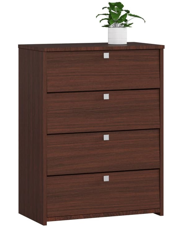 SKAB TIL SKO 4 VIPPEDØRE 60 cm WENGE