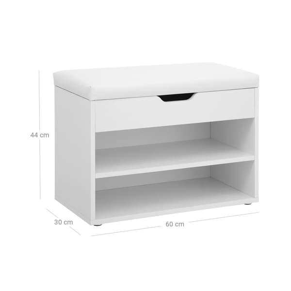 Shoe Bank - Opdateret - 2 rum - 1 skuffe - Hvid