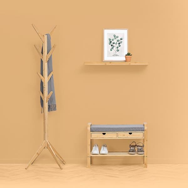 Banc Rangering - Skor - 5five - Jano - 2 Lådor - Bambu - Naturlig - 74cm