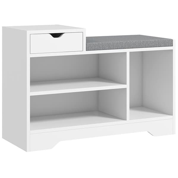 Rootz Furniture Shoe Bench - Storage Bench - Entryway Organizer - Foam pude med høj densitet - 76,5 cm x 30 cm x 52 cm