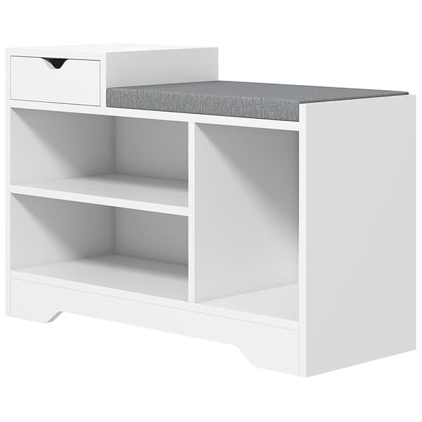 Rootz Furniture Shoe Bench - Storage Bench - Entryway Organizer - Foam pude med høj densitet - 76,5 cm x 30 cm x 52 cm