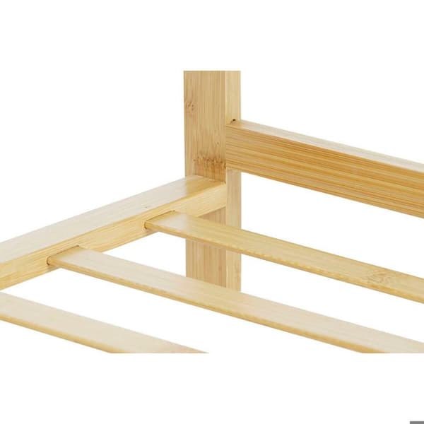 Skoskåp med 4 bambuhyllor DKD Home Decor