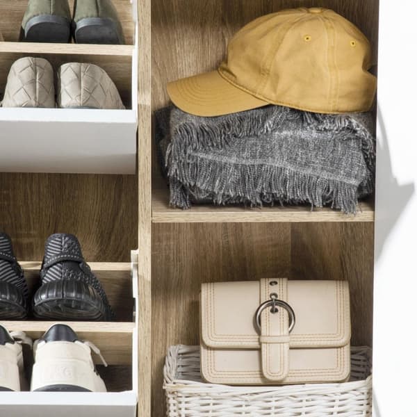 Rootz Shoe Cabinet - Shoe Storage - Bes of Drawers - Modern Design - 80 X 25,5 X 112,5 cm