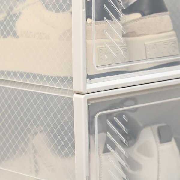 Rootz Modular Shoe Storage Boxes - Skoskåp - Transparenta arrangörer - Hållbar plast - 25L x 35W x 19 timmar cm