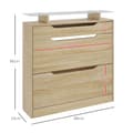 Miniatyrbild 3 av 7: Rootz Shoe Cabinet - Lagringsenhet - Entryway Organizer - Justerbar design - 89L X 23W X 96H CM