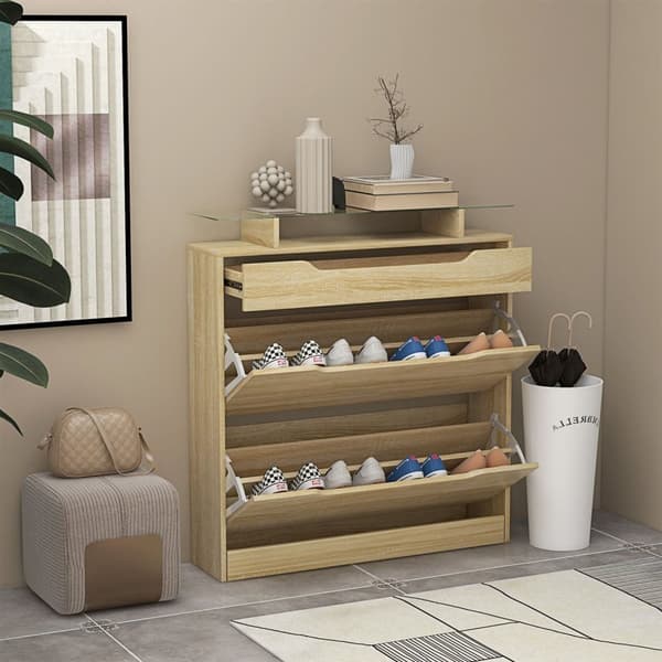 Rootz Shoe Cabinet - Lagringsenhet - Entryway Organizer - Justerbar design - 89L X 23W X 96H CM