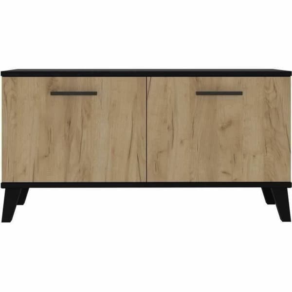 Skoställ THEO  Brun Svart Tölgy Melamin 100 x 40 x 52 cm