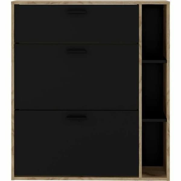 Skoställ Leona Brun Tölgy Melamin 90 x 25 x 102 cm