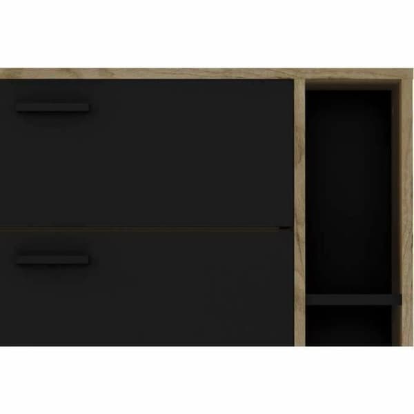 Skoställ Leona Brun Tölgy Melamin 90 x 25 x 102 cm