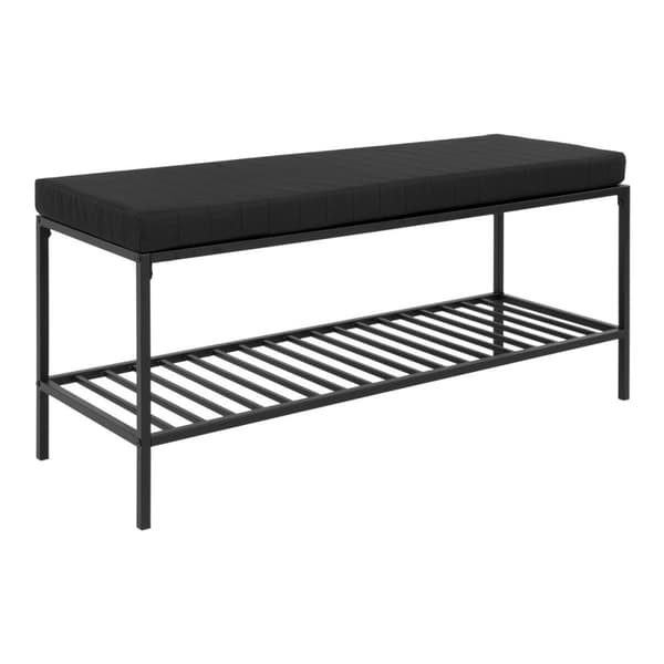 Rootz Sleek Bench - Hallway Seat - Entryway Stool - Bekväm kudde - 100 cm x 36 cm x 48,5 cm